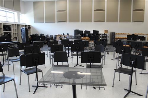 New band room at TMS 